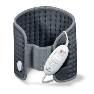 Beurer HK 49 Cosy incalzit, pentru utilizare pe burta si spate, cu banda elastica si inchidere cu velcro, oprire automata, spalabil la masina, gri