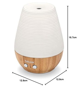 Beurer LA 40 Aroma Diffuser, nebulizator de parfum cu atomizare cu ultrasunete, cu lumina wellness si schimbare de culoare, din lemn, 1 bucata (pachet de 1) - Img 7