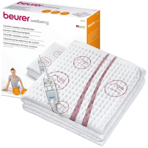 Beurer UB 90 Incalzitor pentru pat 2 zone de temperatura masurare consum Eco-Control Alb