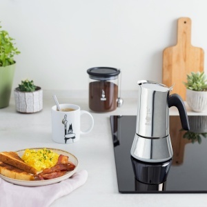 Bialetti - New Venus Induction, aparat de cafea espresso din otel inoxidabil, potrivit pentru toate tipurile de aragaz, 6 cani, aluminiu, 235 mililitri argintiu - Img 4