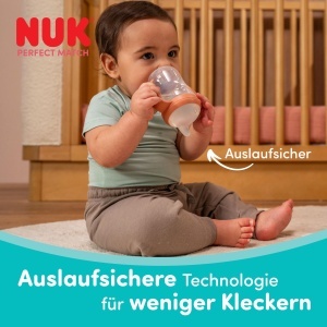 Biberon de tranzitie NUK Perfect Match 150 ml anti-scurgere manere anti-alunecare Disney Iah 6 luni - Img 4