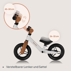 Bicicleta de echilibru Lionelo Toni pentru copii, 18 luni - 30 kg, ultrausoara - Img 5