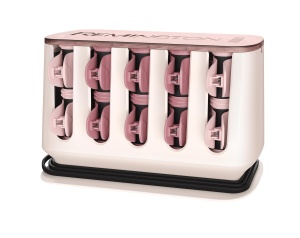 Bigudiuri de par Remington mari - incalzibil electric [20 de bucati in 2 dimensiuni/culori: 8x25mm, 12x32mm] Tehnologie OPTIheat si ionica, flocata cu miez de ceara pentru caldura de lunga durata, PROluxe H9100 - Img 1