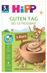 Bila de cereale HiPP Guten Tag 5-Korn, 1400g, Bio, fara zahar adaugat