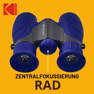 Binoclu pentru copii KODAK BCS100, 8x zoom, ergonomic, culoare albastra - Img 5