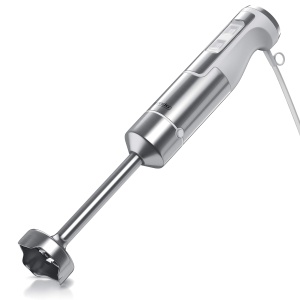 Blender Arendo 1000W, inox, cu 4 lame, cu functie turbo, alb