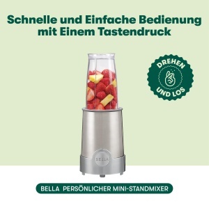 Blender BELLA Rocket Mixer 285W Set 12 Piese Lame din Otel Inoxidabil - Img 2