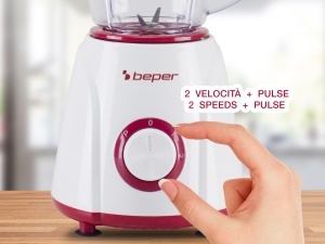 Blender Beper P102FRU501, 1.5 L, 400 W, 2 viteze functie puls - Img 4
