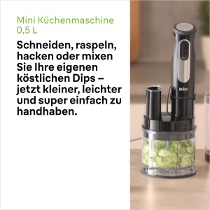 Blender Braun MultiQuick 5 Pro 1000W cu Mini-Cuptor Negru - Img 6