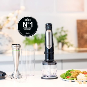 Blender Braun MultiQuick 7 MQ7025X 1000W Tehnologie SplashControl Negru - Img 2