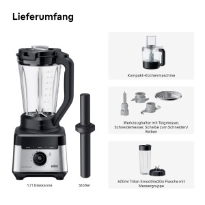 Blender Braun PowerBlend 7 JB7568BK, 1400W, 30.000 rpm, Negru - Img 9