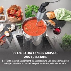 Blender CASO HB 2400 Pro XL, 350W, 24000 RPM, inox, lungime 29 cm - Img 4