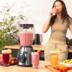 Blender Cecotec Power Black Titanium 2200MAX, 2200 W, 1.75 L, 6 cutite din otel inoxidabil - Img 7
