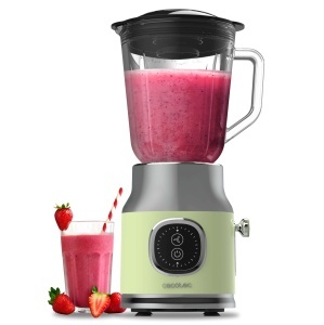 Blender Cecotec RetroTwist Verde, 800W, Capacitate 1L, Design Vintage