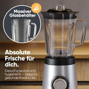 Blender Clatronic UM 3829, 700W, 1.5L, cu cutite din otel inoxidabil - Img 4