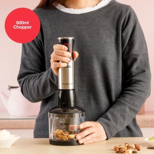 Blender de mana Solac Pro Chef 1200 W, 4 lame din otel inoxidabil, accesorii incluse - Img 7