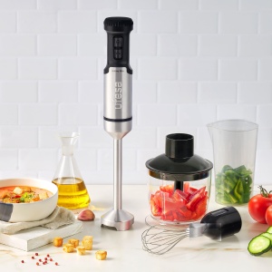 Blender de mana Ufesa Galaxy Max, putere 1200 W, 24 niveluri de viteza + TURBO, 4 lame de inalta eficienta, design ergonomic si rezistent la stropire, accesorii incluse, fara BPA - Img 6