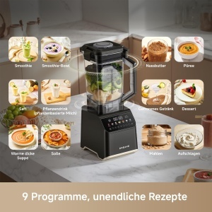 Blender Dreame BlendLogic, 2000W, 2.0L, Negru - Img 7