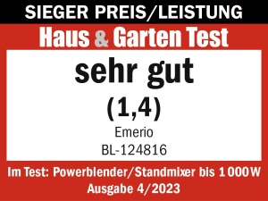 Blender Emerio BL-124816, 1.5l, 500W, functie Crush Ice - Img 2