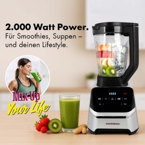 Blender Gastroback 2000W 2L Tritan 7 Programe Smoothie si Supa - Img 2