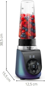 Blender Moulinex Blend Up LM19H4F0, 1000 W, 8 programe automate, albastru - Img 3