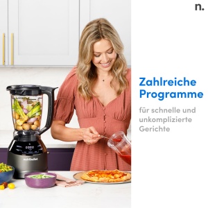 Blender Nutribullet NBF580B, 1200W, 1.8L, Negru - Img 3
