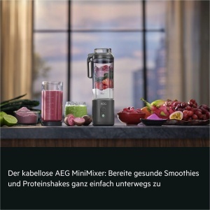 Blender portabil AEG PB4-1-2CG, 500 ml, 120 W, gri - Img 2