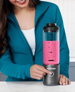 Blender portabil Nutribullet Flex 590ml, gri, USB-C, usor de curatat - Img 7