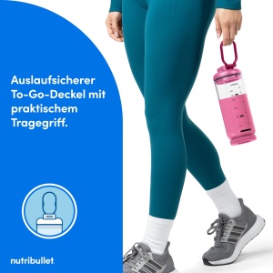 Blender portabil Nutribullet Flex 650ml Magenta USB-C BPA-free - Img 9