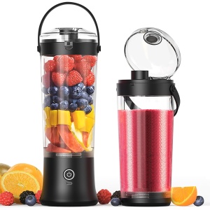 Blender portabil TopEsct, 500 ml, 270 W, negru