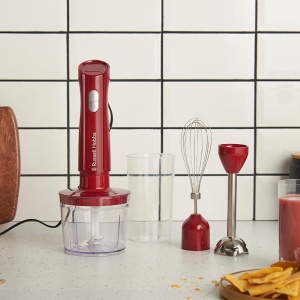 Blender Russell Hobbs Desire 3-in-1, 500W, 600ml, Rosu - Img 2