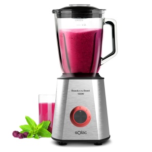 Blender Solac BV5728, 1500W, 1.5L, 6 cutite din otel inoxidabil