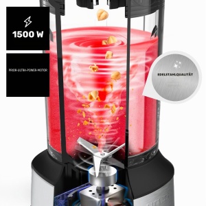 Blender Taurus Prior Inox 1500W, 2L, 2 viteze, inox - Img 2