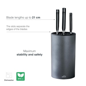 Bloc de cutite Lacor TitanPro 39038, cilindric, 13cm, metalic - Img 5