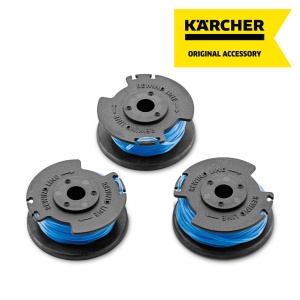 Bobine de taiere Karcher 2.444-016.0, 3 buc, compatibile cu trimmer 18V, albastru - Img 2