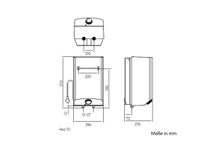 Boiler electric AEG Hoz 10, 10L, 2kW, montare pe perete - Img 4