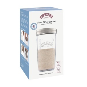 Borcan de depozitare Kilner 0,5 L cu sita integrata din otel inoxidabil - Img 2