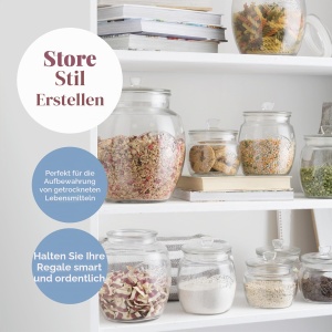 Borcan de depozitare Kilner, 4 litri, cu capac si etansare din silicon - Img 4
