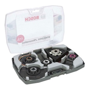 Bosch 5 buc. Set de unelte multifunctionale Starlock (pentru lemn, metal, materiale multiple si materiale abrazive, accesorii unelte multifunctionale)