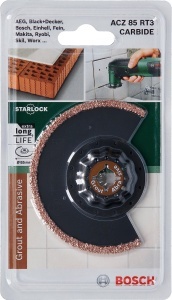 Bosch ACZ 85 RT3 Segmentsageblatt 85mm Multifunctional pentru Mortar si Flise - Img 2