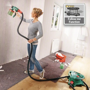 Bosch Paint Spray System PFS 5000 E (1200 W, 2X Recipient de vopsea 1000 ml, duze pentru vopsele de perete, vopsele de lac, glazuri, in Box) - Amazon Edition - Img 6