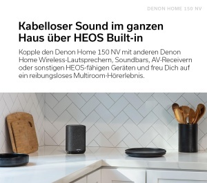 Boxa audio Denon Home 150 NV, wireless, alb, cu tehnologie HEOS - Img 5