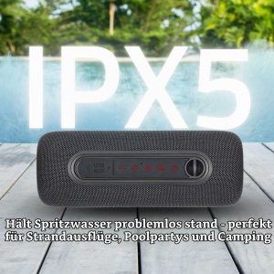 Boxa Bluetooth Nedis X5, 30W, portabila, neagra - Img 8