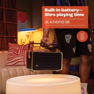 Boxa portabila JBL Authentics 300, Bluetooth, design retro, negru - Img 8