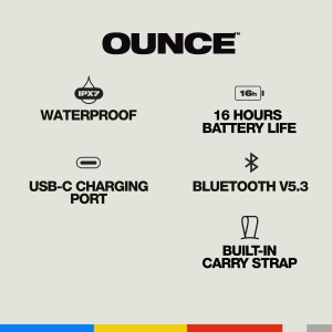 Boxa portabila Skullcandy Ounce Bluetooth IPX7 16 ore autonomie Negru - Img 2