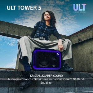 Boxa portabila Sony ULT TOWER 5, 300W, Bluetooth, cu lumini LED - Img 4