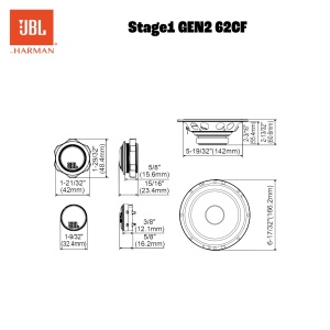 Boxe auto JBL Stage 1 GEN 2 6.5 inch, 80W RMS, 4 Ohm - Img 9