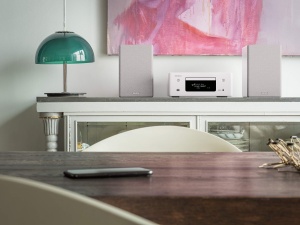 Boxe HiFi Denon SCN10, 2 x 65 W, design elegant, alb - Img 3