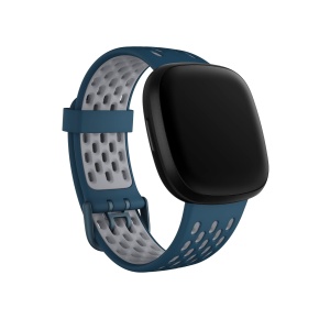 Bratara Sport Fitbit Versa 3Sense, SapphireFog Grey, Mare - Img 3