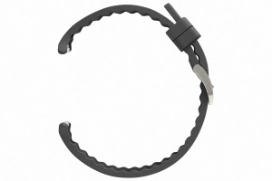 Bratara sport pentru ceas inteligent Samsung Galaxy Watch Ultra, elastic, gri inchis - Img 4